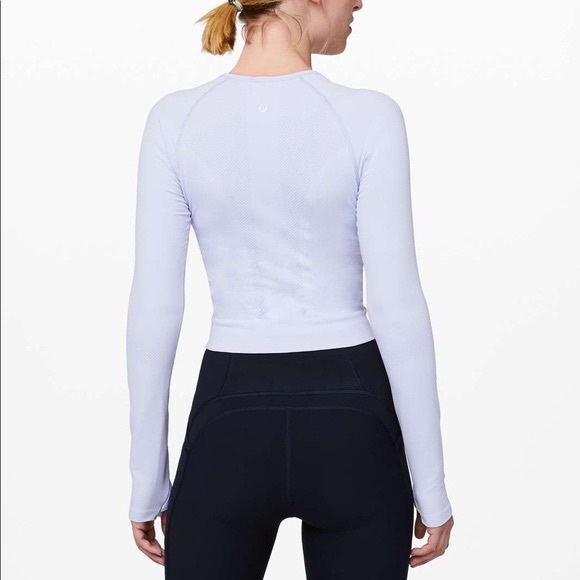 Lululemon For the Chill of it Long Sleeve Serene Blue 12 - Picture 3 of 8